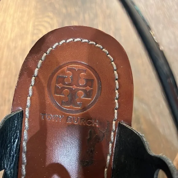 Tory Burch Black Patent Wedges - Picture 4 of 7